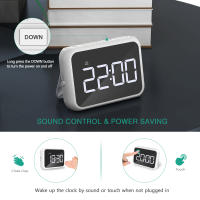 ORIA-reloj despertador LED con espejo, Mini relojes de escritorio, despertador Digital multifuncional con carga USB para el hogar y la Oficina - details 1