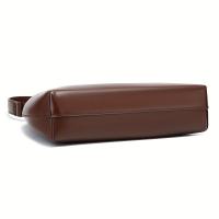 Bolso de hombro de media luna para mujer - Bolso retro para axila con cierre de cremallera, bolso de mano de cuero de grano superior de gran capacidad para desplazamientos y viajes, bolso de mano versátil en café, marrón claro, blanco, rosa, negro - details 5