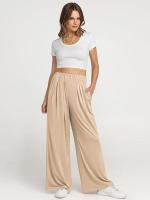 Pantalones de Moda para Mujer de Cintura Alta y Sólida Pantalones Anchos para Primavera Otoño - details 24