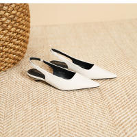 Nuevos zapatos adelgazantes de tacón bajo y poco profundos para mujer, zapatos planos - details 35