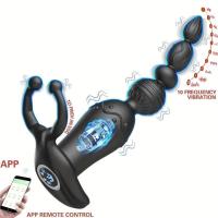 APP Control Butt Anal Plug Vibrator Wireless Remote Prostate Stimulator Massager Penis Cock Ring Delay Ejaculation Sex Toys Men - details 0