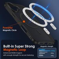 Funda Magnética para iPhone 16, Compatible con MagSafe, Carcasa Protectora Antigolpes, Translúcida Mate Trasera Fina de Silicona - details 2