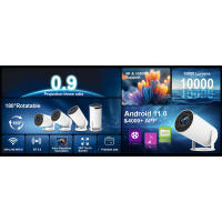 Mini proyector WiFi 6 portátil Full HD mejorado compatible con teléfono/PC/TV/HDMI/PS5 portátil Auto Keystone Home Theater 180 grados - details 0