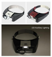 Lupa LED con diadema para lectura, gafas de aumento para casco de reparación artesanal, lupas dentales 1,0/1,5/3,5/10X - details 2