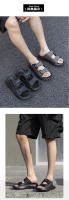 Zapatillas de los hombres de la marca de moda sandalias ligeras nuevo fuera zapatillas frescas verano Internet celebridad playa de una palabra - details 6