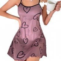 Transfronterizo de Europa, América y otro sexy Amazon nueva falda con tirantes ropa de estar con tirantes camisón vestido estampado camisón pijamas - details 5