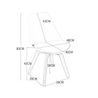 juego de 6 sillas tapizadas para comedor