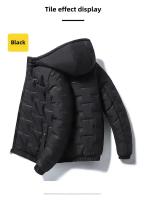 Chaqueta acolchada de algodón para hombre, abrigo ligero con capucha de estilo coreano, prendas de vestir gruesas informales de estilo japonés, novedad de invierno de 2024 - details 8