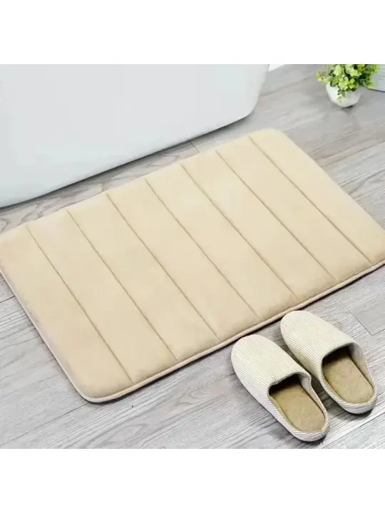 Alfombra de baño súper absorbente Alfombras antideslizantes Alfombras de baño Dormitorio Piso de inodoro Alfombra de ducha Decoración del hogar Alfombra de suelo de espuma viscoelástica suave - 1