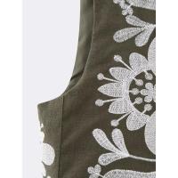 BUNO-2025 Chaleco corto con bordado Floral Vintage para mujer, chaqueta, chalecos de estilo nacional para mujer, chaleco informal elegante, Tops - details 16