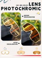 Kapvoe-gafas de sol fotocromáticas rojas para ciclismo, lentes fotocromáticas azules para ciclismo de montaña, deportivas, para hombre - details 3