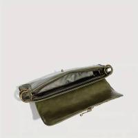 Bolso Cruzado Chic Urban de Oliva Verde Cierre con Cerradura de Latón Antiguo, Correa Ajustable, Compartimentos con Cremallera Bolso de Mano Compacto para Profesionales de Trabajo, Esenciales de Viaje - details 3