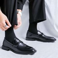 Zapatos de mujer de cuero informales transpirables de oficina de moda de cuero para hombre - details 2