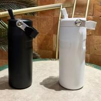 Vaso deportivo con aislamiento de acero inoxidable, a prueba de fugas, taza térmica de 16oz, taza de viaje de doble capa para coche - details 7