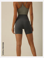 Pantalones cortos de mujer MOVING PEACH con bolsillos laterales para levantamiento de cadera pantalones deportivos gruesos y suaves transpirables de APC material exterior 75% Nylon + 25% Spandex - details 9