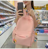 Mochila Impermeable de Nylon para Mujer Bolsa de Viaje Femenina Mochila Escolar para Niñas Adolescentes Bolsa de Libros de Color Sólido - details 12