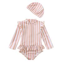 Chic Traje de Baño de Una Pieza Floral sin Espalda para Niñas Bikini de Bebé a Prueba de Sol con Sombrero Perfecto para Vacaciones en la Playa - details 21