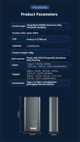 PowerBank (batería externa) 10000mAh PD30W carga rápida adecuada tipo C * 1 + USB * 1 funda de aleación de aluminio - details 11