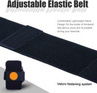 Soporte para teléfono para brazalete para correr, funda para brazo, ajuste deportivo, gimnasio, senderismo, negro - details 0