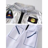 Boy's Cartoon Astronaut Cosplay Costume, Halloween Dress Up One-piece Jumpsuit & Hat, Kid's Dress Up Outfit For Carnival Party - details 5