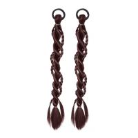 2 uds. De coleta larga trenzada para boxeo, banda para el cabello con cola de caballo doble, resistente al calor, extensión de cabello Natural - details 3