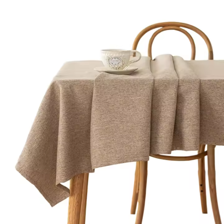 Mantel Rectangular 3 en 1 Impermeable-Antimanchas-Antipolvo Estilo Minimalista Sofisticado para Mesas de Centro y Cena Decoración Moderna con Textura de Algodón y Lino Fácil Mantenimiento - 1
