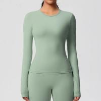 Camisetas de Entrenamiento Sin Costuras para Mujer Ropa Deportiva de Yoga de Manga Larga - details 15