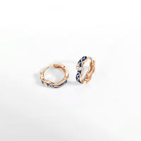 Pendientes de aro para mujer, Plata de Ley 925, líneas geométricas, estrellas y luna, pendientes para mujer, regalos de joyería - details 5