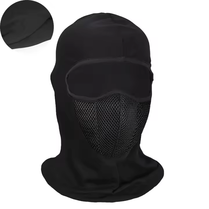 Máscara Facial de Algodón Resistente al Viento con Protección UV para Hombres y Mujeres - 1