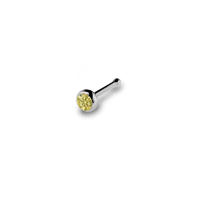 Piercing de acero con gema para la nariz, anillos de oro con tornillo para la nariz, piercing para la nariz, 1,5-3mm, 20g, 1 ud. - details 5
