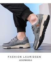Zapatos para correr clásicos para hombre, zapatillas ligeras de cuero de ante, cómodos zapatos deportivos de gran tamaño, zapatos planos transpirables para correr - details 13