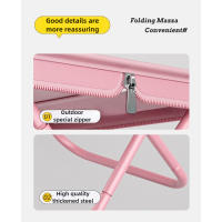 Taburete plegable para exteriores, silla de Camping, taburete para parque, Picnic, portátil, con cremallera, pequeña silla de pesca, silla plegable para jardín - details 10