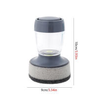 Cepillo de Soap Dispensador con Almacenamiento y Cucharas Recargables para Limpieza de Fregadero y Cocina Accesorio de Cepillo de Scrubber - details 5