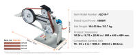 Lijadora amoladora de banda SucceBuy: Velocidad variable, VFD, 3 moldes de pulido, 3 correas de lijado. - details 5