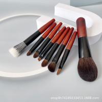 8 mini mini pinceles de maquillaje de pelo animal, cepillo de cobertura con bolsa, cepillo de base, cepillo de sombra de ojos, cepillo de maquillaje portátil - details 3