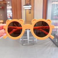 Gafas de sol redondas con forma de oso de dibujos animados para niño y niña, anteojos de sol clásicos con protección UV, a la moda - details 2