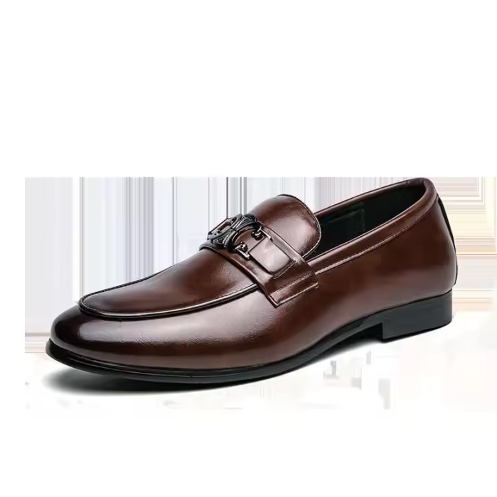 Sapatos Pakaian Zapatos de cuero negro Nueva moda Diseño italiano de alta calidad Vestido + zapatos clásicos para hombres - 1