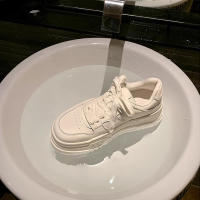 Nueva plataforma zapatos blancos moda deportes casual zapatos blancos - details 10