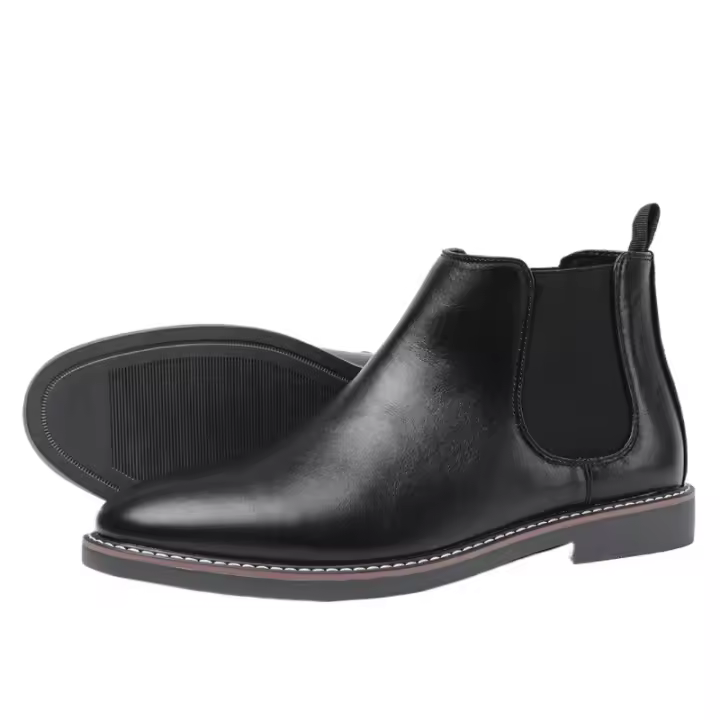 Botas Chelsea para hombre Zapatos para hombre británicos Color brillante Moda Retro Botas Botines - 1