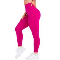 Mallas ajustadas sin costuras para mujer, pantalones de Yoga de entrenamiento, trajes suaves de cintura alta, ropa deportiva de Fitness, novedad - details 20