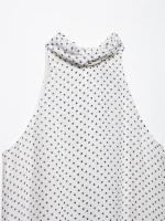 OUWU- Tops casuales chic para mujer con lunares, chaleco sin mangas, nueva moda 2025, tops sueltos para vacaciones de verano - details 4