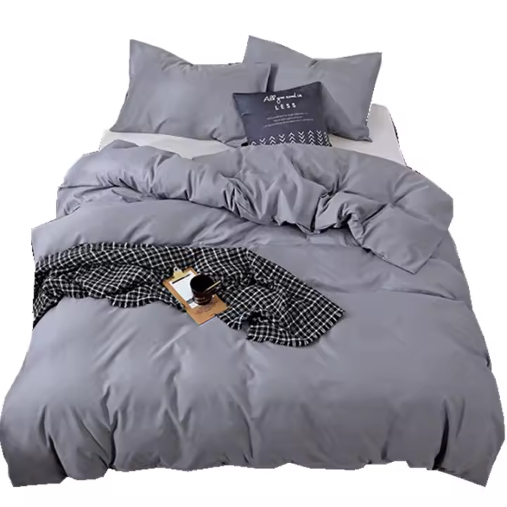 Funda de Edredón de Color Sólido Nórdico 220x240 Juego de Ropa de Cama Sencilla Sin Sábana - 1