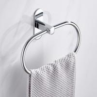 Soporte de anillo de toalla de acero inoxidable, colgador montado en la pared para baño y hogar, perforador gratis - details 0