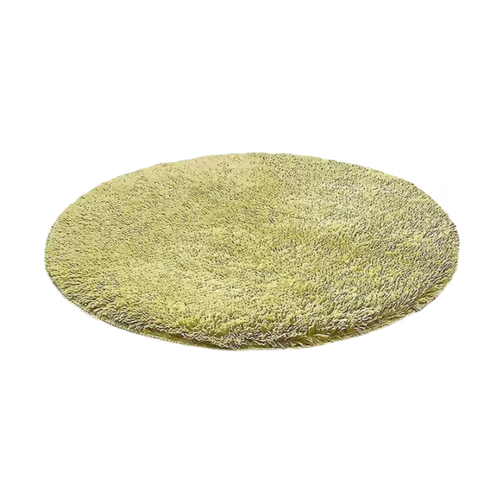Alfombra de baño antideslizante absorbente ducha baño alfombra redonda pelo largo - 1