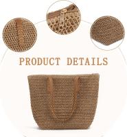 Shoppers para mujer bolso de verano estilo bohemio bolso de hombro grande de playa Pa - details 5