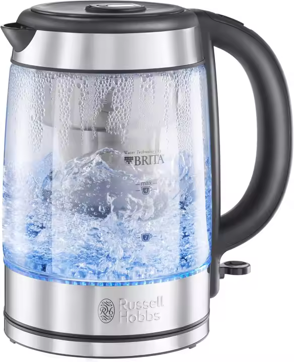 Brita Filter Purity Glass Hervidor eléctrico inalámbrico de 1,5 L para limpiador - 1