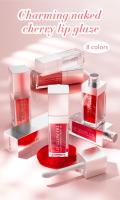 Hellokiss Lip Glow Oil 8ml Aceite labial brillante Esmalte labial hidratante Bálsamo labial transparente Lápiz labial Cereza - details 0