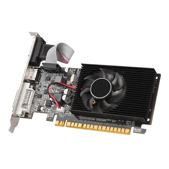 Tarjeta gráfica GT210 1G DDR3 de 64 bits, 589MHZ, 500MHZ, DVI + VGA + HDMI, tarjeta de vídeo Compatible - 1
