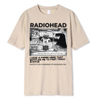 Radiohead-Camiseta clásica Vintage para Hombre, Camisetas de Rock de gira en América del Norte, Camisetas de calle de Hip Hop, Tops de gran tamaño de algodón 100% - details 9