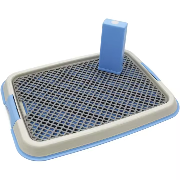 BPS Bandeja Sanitaria de Adiestramiento Inodoro Interior para Perros Aseo Mascotas Plástico 2 Tamaños M/L Color al Azar (L: 64 x 48 x 4 cm) BPS-5705 - 1